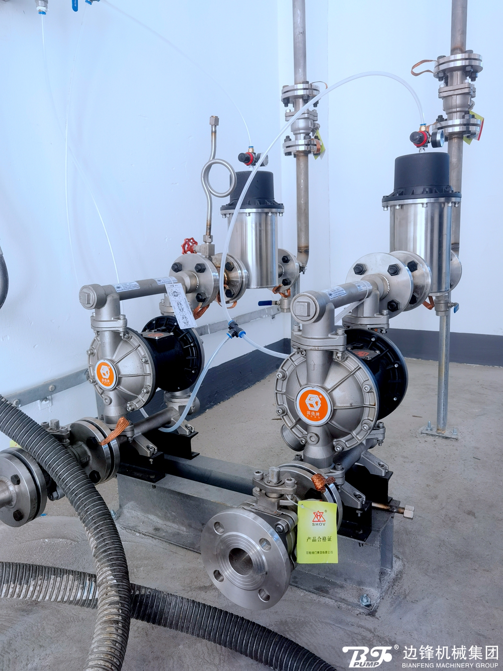 边锋机械集团QBY系列气动隔膜泵有机硅原料客户案例分享