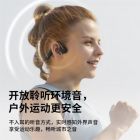 OpenMove骨传导蓝牙耳机运动耳机跑步骑行耳机骨感耳机S661 神秘灰