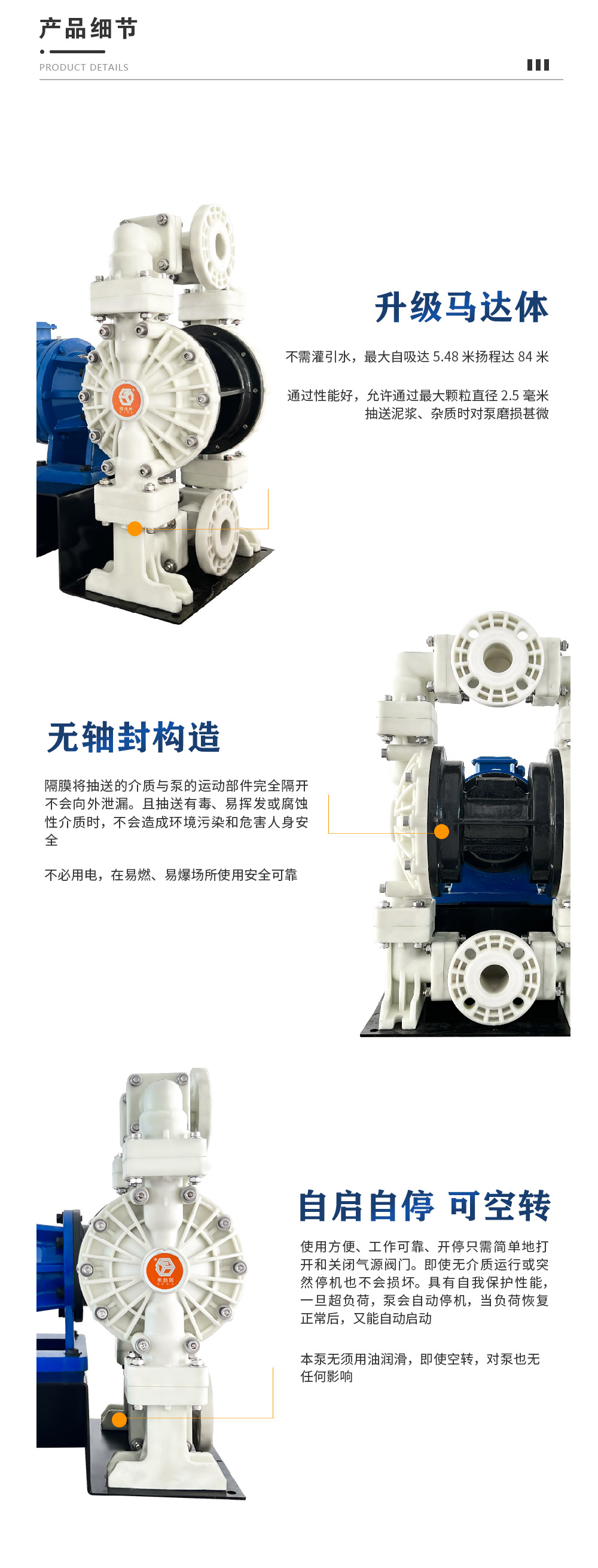 BFD-25电动大流量隔膜泵产品细节